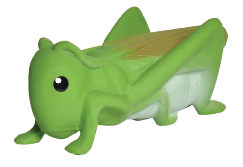 Grasshopper Natural Rubber Teether, Rattle & Bath Toy