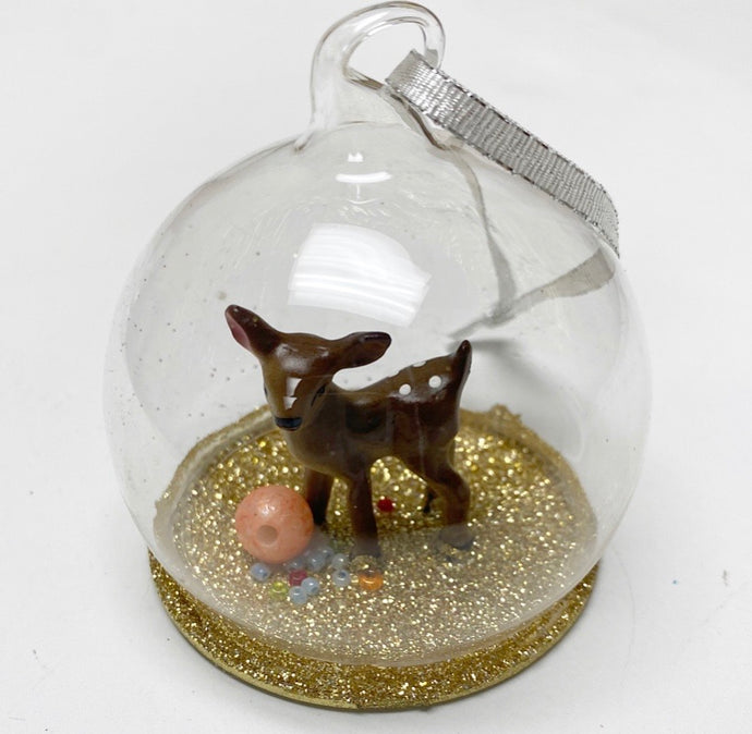 Fawn Globe Ornament