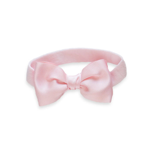 Big Grosgrain Bow on Soft Headband, Pink