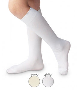 1603 White Nylon Knee High Socks 1 Pair/1603