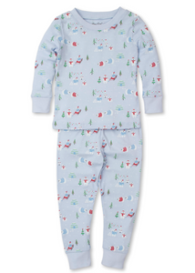PJs Snow Cute Pajama Set, Blue, 12/18m