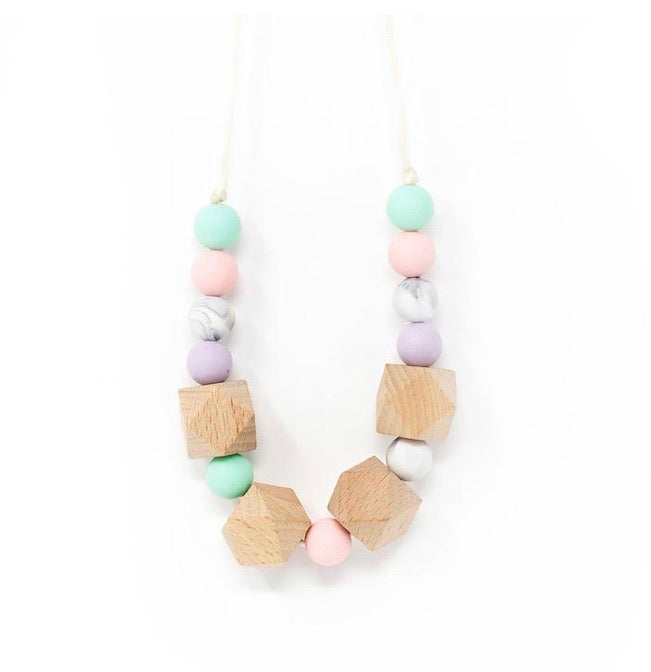 Hexi Rainbow Lavender Fog Necklace - Children's Chewable Jewelry