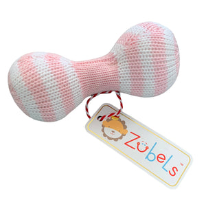 6” Dumbell Rattle, Pink