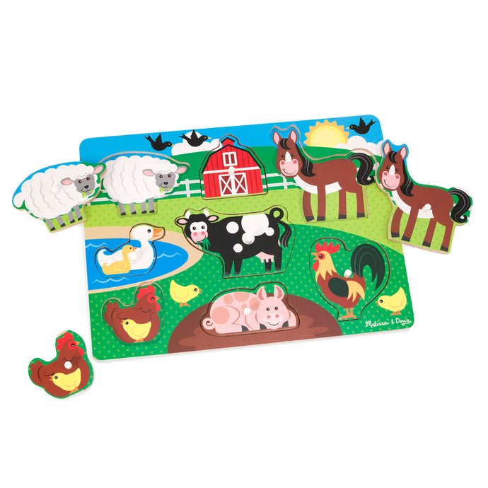 Farm Peg Puzzle - 8 Pieces