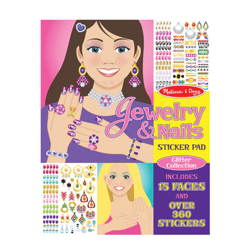 Jewelry & Nails Glitter Stickers Pad