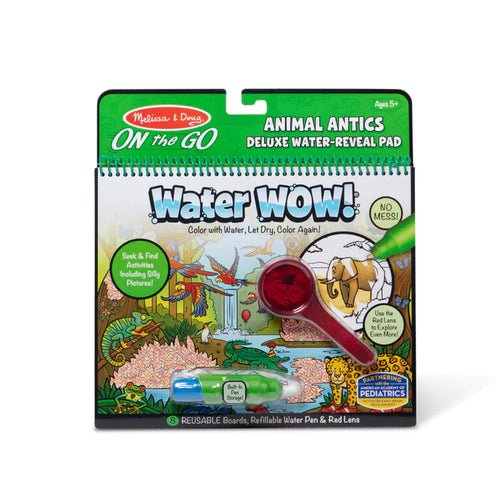 Water Wow! Animal Antics Deluxe Water-Reveal Pad - On the Go Travel Activity