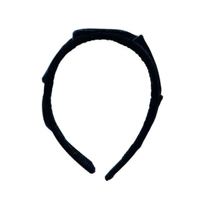 Velvet Crown Headband, Black