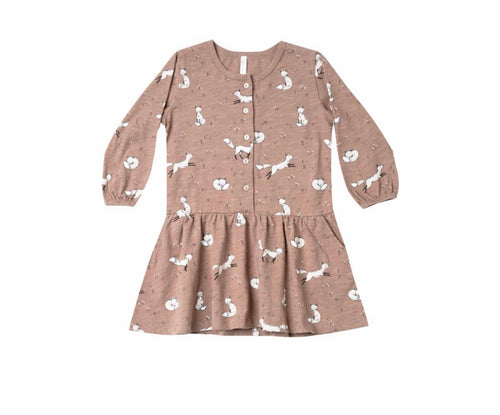 3/6m Winter Fox Button Up Dress