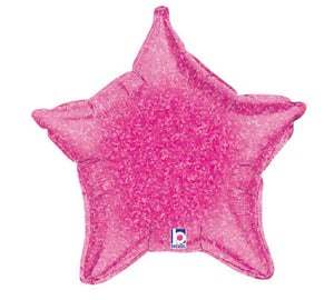 21" HOLO PINK STAR