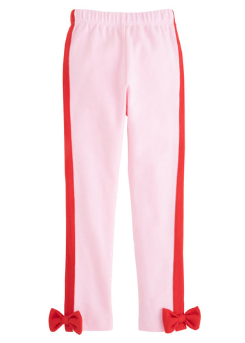 Lilah Bow Leggings Light Pink