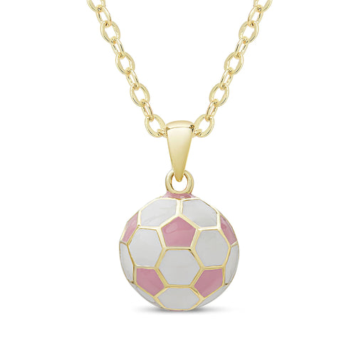 Soccer Ball Pendant, Pink