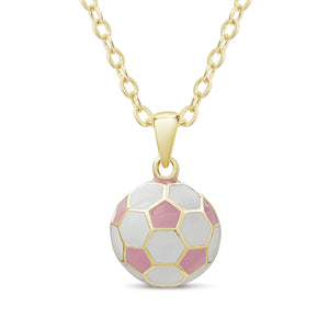 Soccer Ball Pendant, Pink