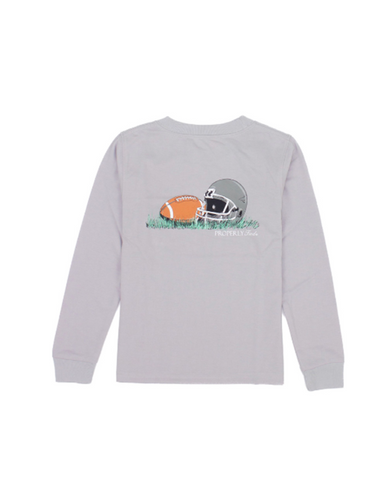 Football LS Tee, Ice Grey