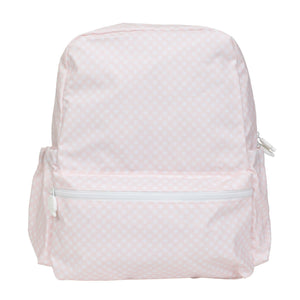 Pink Gingham Large Backpack