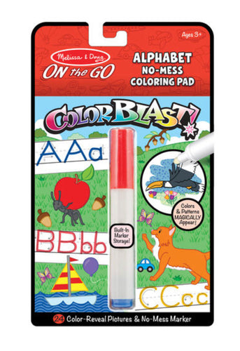 On the Go ColorBlast No-Mess Coloring Pad - Colorblast - Alphabet