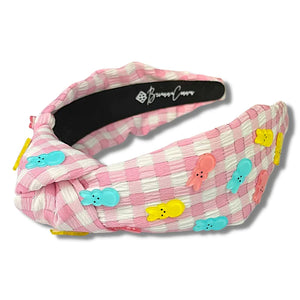 ADULT SIZE PINK GINGHAM PEEPS HEADBAND