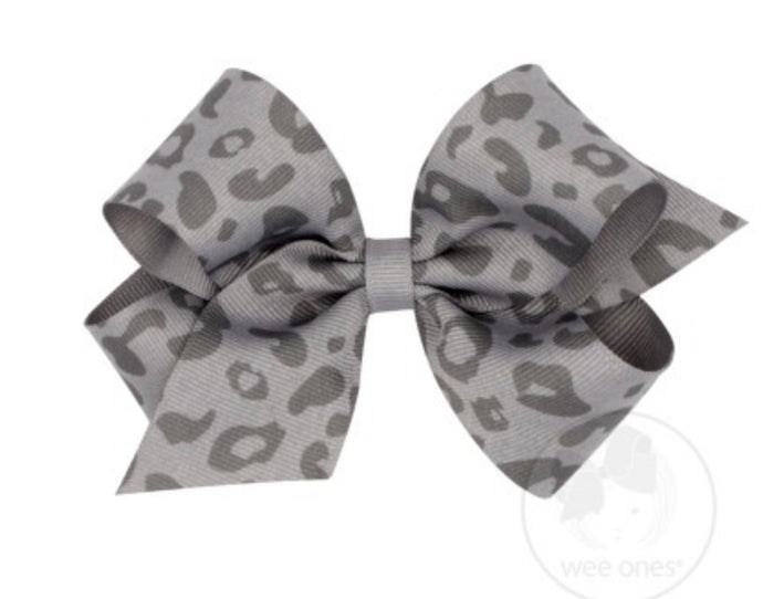 WeeOnes King Leopard Print Bow