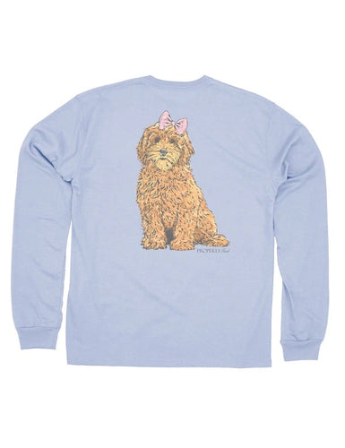 Goldendoodle LS Tee Periwinkle