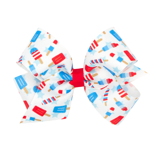 Medium Patriotic Popsicle Print Bow