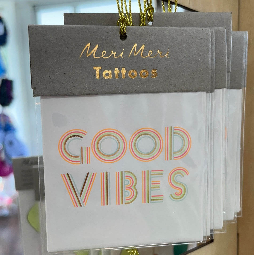 Buy Good Vibes Quote Temporary Fake Tattoo Sticker set of 2 Online in India  - Etsy