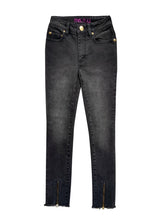 Zip Front Black Jean