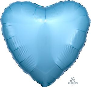 Heart balloon in Pearl Pastel Blue