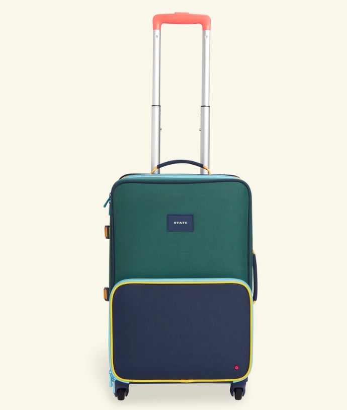 Logan Suitcase Green/Navy