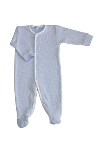 Blue Bubble Baby Footie