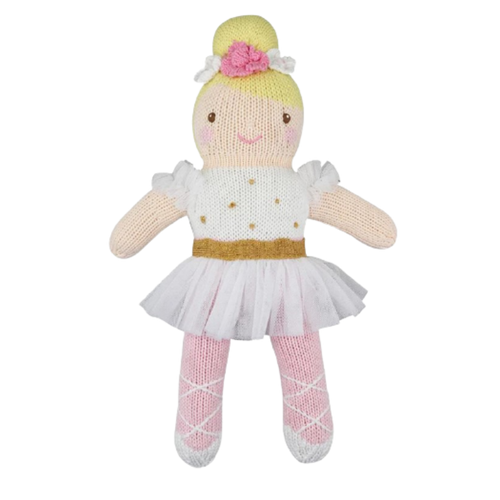 Ballerina Knit Doll White