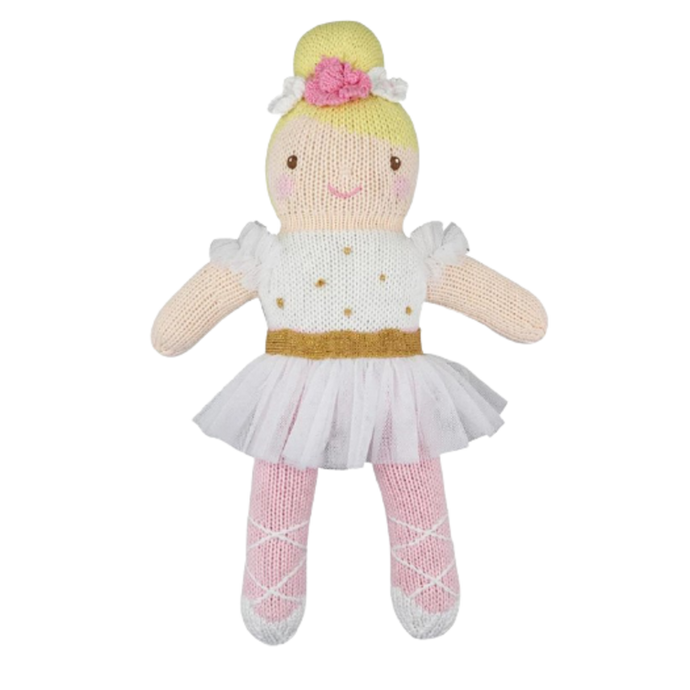 Ballerina Knit Doll White