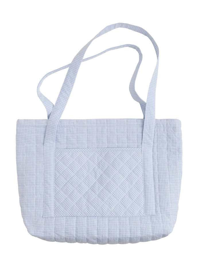 Quilted Luggage-Blue