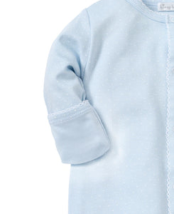 Dots Print Converter Gown, blue/white