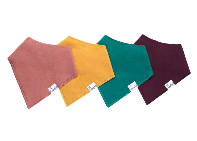 Jade Bandana Bib Set (4-Pack)