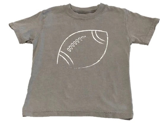 Grey Football Short-Sleeve T-Shirt