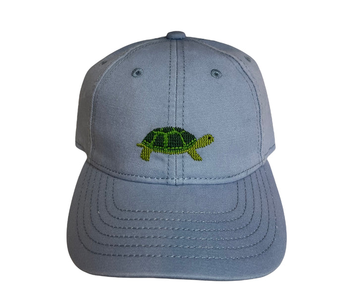 Kids Turtle on Faded Chambray