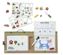 Play, Draw, Create Reusable Drawing & Magnet Kit - Farm