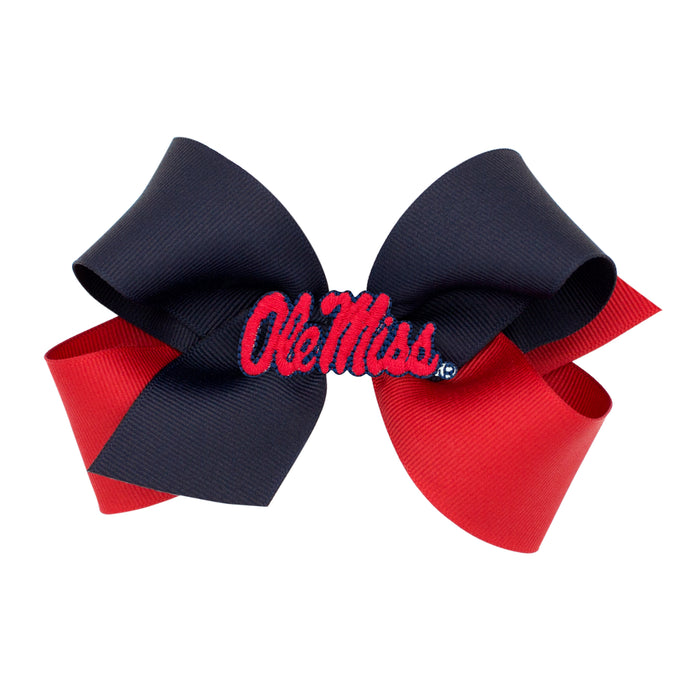Ole Miss College Patch Bow