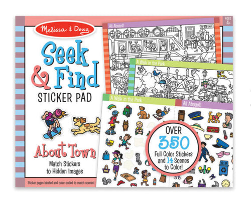 Seek & Find Sticker Pad - Around Town