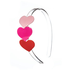 Valentine Heart Acrylic Headbands