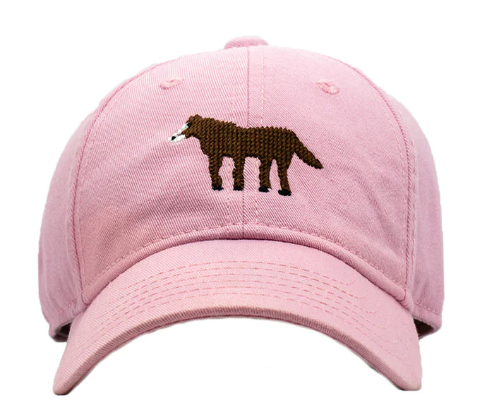 Kids Horse on Light Pink Baseball Hat
