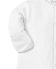 Dots Print Converter Gown, white/silver